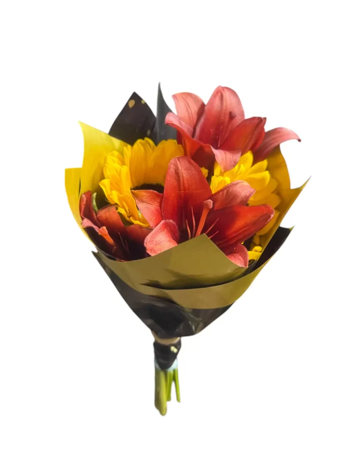Ramo de Lilium y Girasoles - Imagen 1