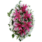 Cojín de lilium rosados