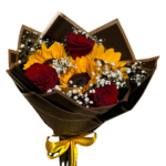 Ramo Rosas y girasoles